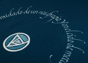 Caligrafia poema artistico asturias - Paco Faraldo