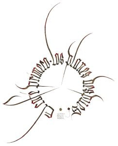 Textos caligrafiados tinta papel