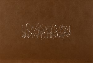 Textos caligrafiados tinta papel