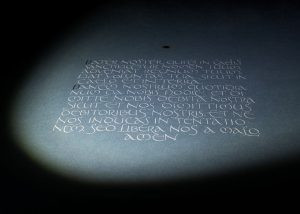 Textos caligrafiados tinta papel