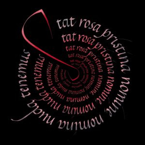 Textos caligrafiados tinta papel