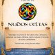 Cartel informativo del taller de iniciación a los nudos celtas en Asturias Caligrafía, con detalles de fecha y contacto.